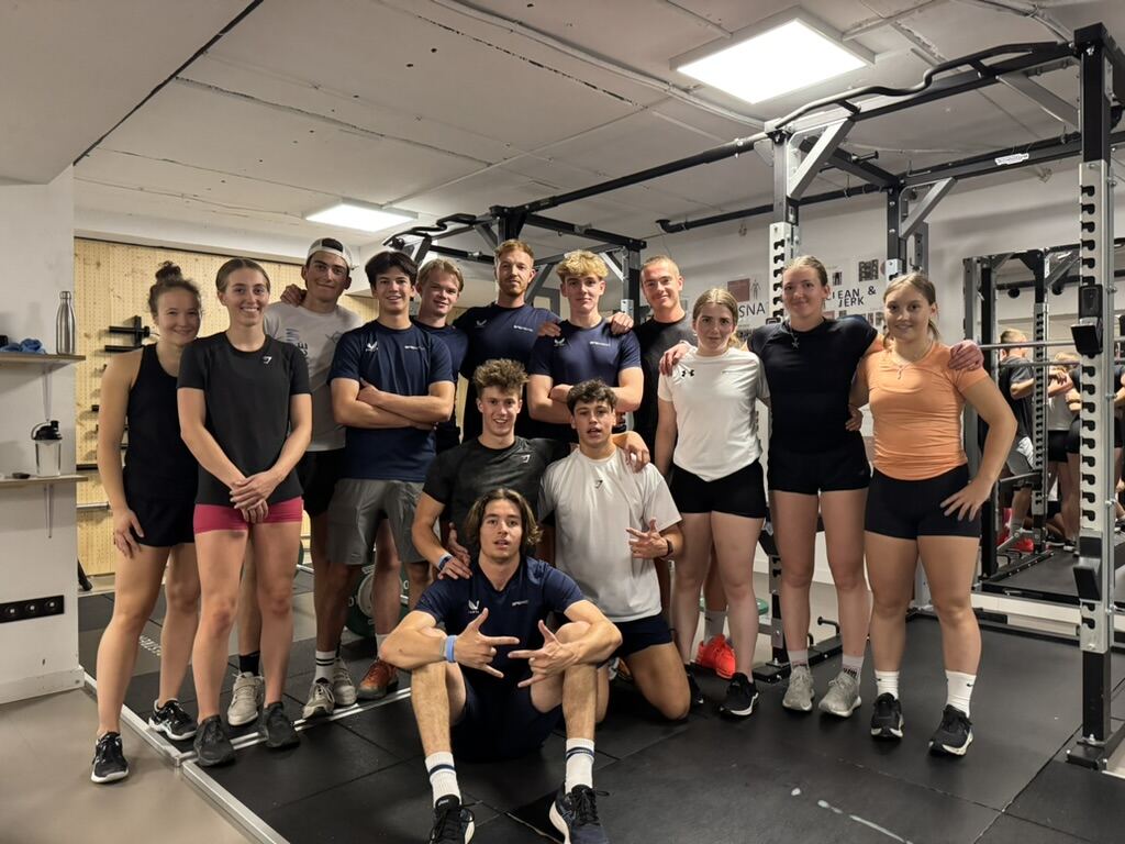 Group photo in the gym